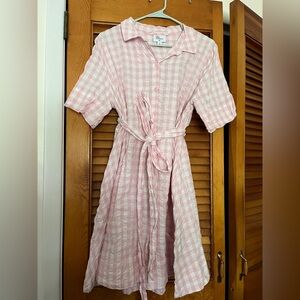 Lisa Marie Fernandez Pink Gingham Dress